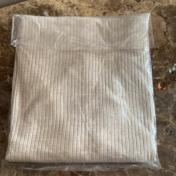 HAVEN Sleepwear, Size XXL, Wide Rib Modal Top in Fawn Heather, NWTag + Mfg Pkg - Picture 5 of 7